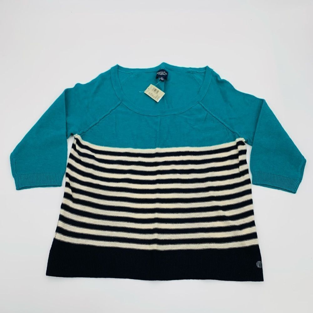 American eagle outfitters | new with tags Teal and Black Striped Women's Sweater